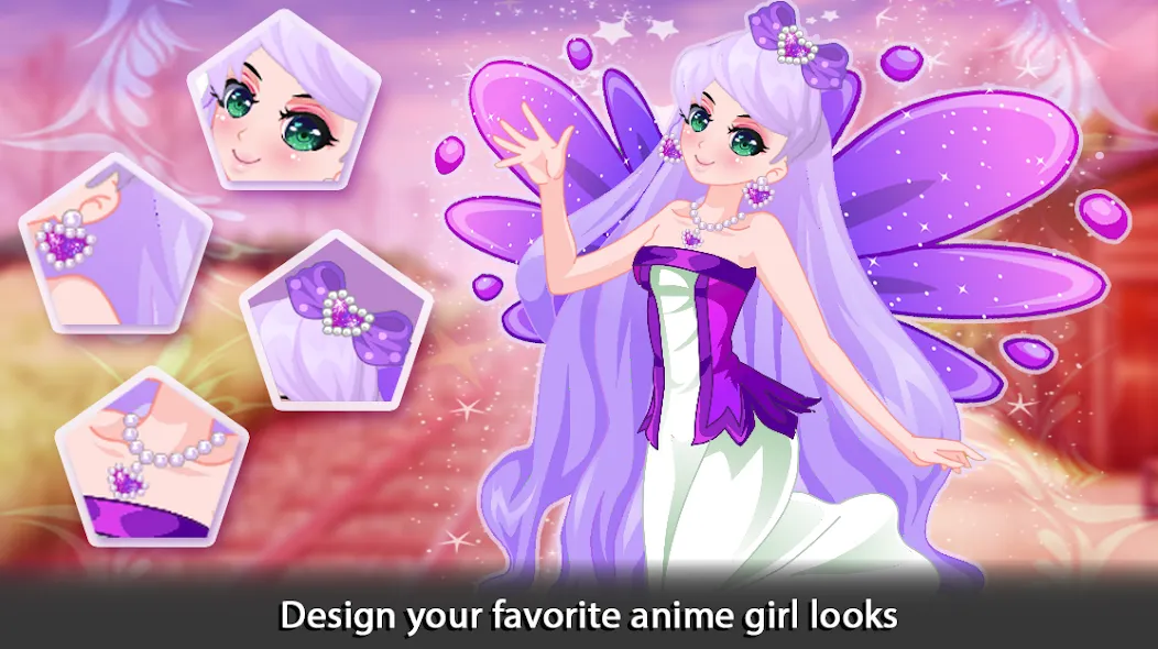 Dress Up Angel Anime Girl Game  [МОД Unlocked] Screenshot 2