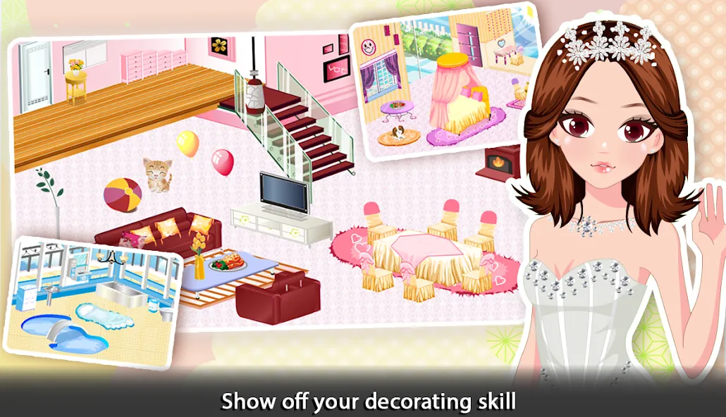 Girl Doll House - Room Design  [МОД Mega Pack] Screenshot 2