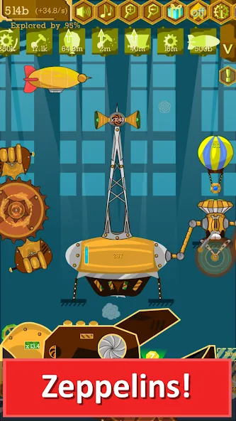 Steampunk Idle Gear Spinner (Стеампанк Идл Спиннер Фабрика)  [МОД Unlimited Money] Screenshot 4