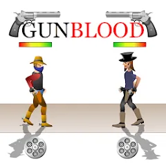 Скачать взломанную Gunblood (Ганблад)  [МОД Mega Pack] - стабильная версия apk на Андроид