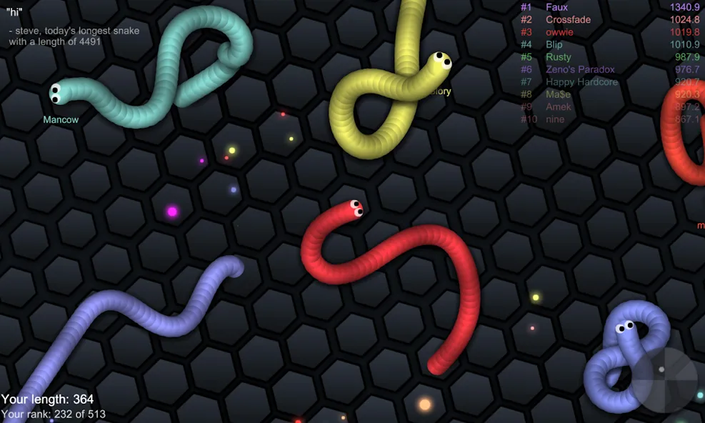 slither.io  [МОД Menu] Screenshot 3