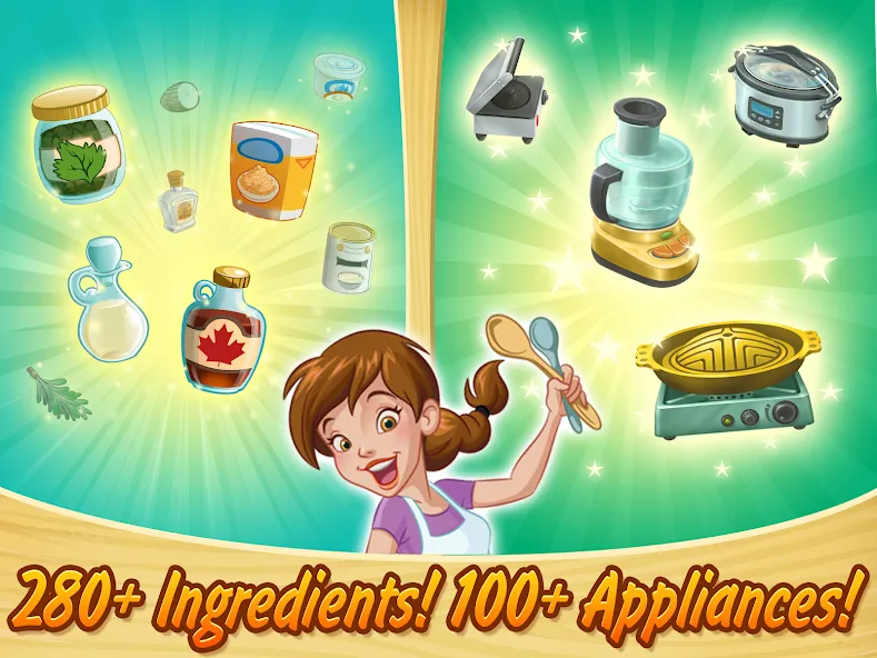 Kitchen Scramble: Cooking Game (Китчен Скрэмбл)  [МОД Много монет] Screenshot 3