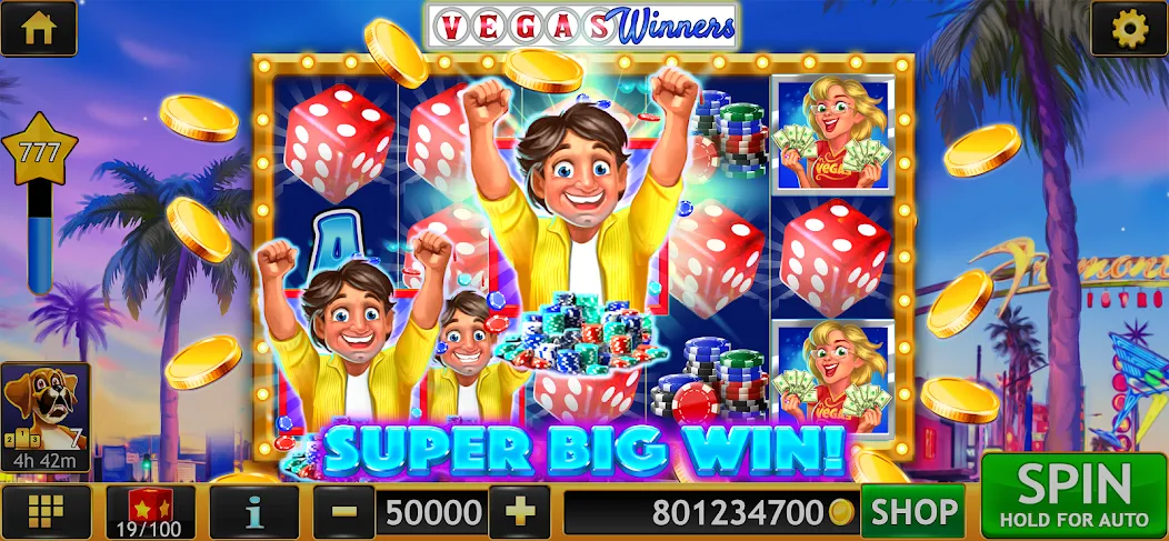 Slots of Luck: Vegas Casino (Слоты удачи)  [МОД Много денег] Screenshot 2