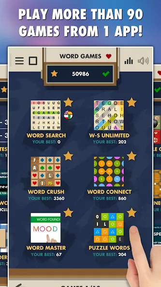 Word Games 101-in-1 (Уорд Геймс 100)  [МОД Unlimited Money] Screenshot 1