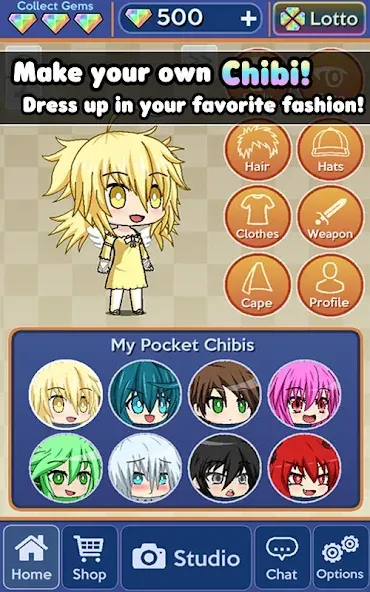 Pocket Chibi - Anime Dress Up (Покет Чиби)  [МОД Unlimited Money] Screenshot 2