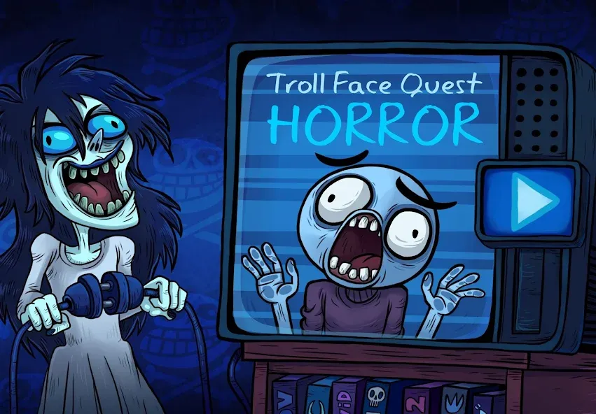 Troll Face Quest: Horror (Тролл Фейс Квест Хоррор)  [МОД Бесконечные деньги] Screenshot 1