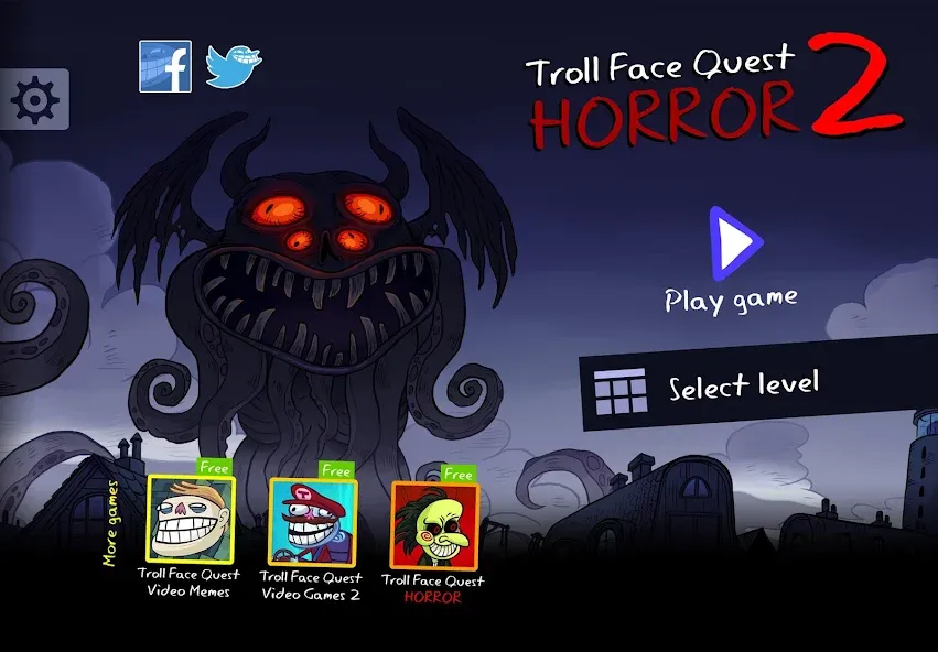 Troll Face Quest: Horror 2 (Тролль Фейс Квест)  [МОД Mega Pack] Screenshot 1