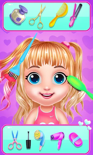 Baby Girl Caring Pinky Style (Беби Грл Керинг Пинки Стайл)  [МОД Unlocked] Screenshot 3