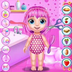 Взлом Baby Girl Caring Pinky Style (Беби Грл Керинг Пинки Стайл)  [МОД Unlocked] - последняя версия apk на Андроид