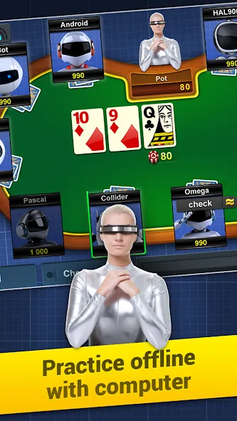 Poker Arena: texas holdem game (Покер Арена)  [МОД Бесконечные деньги] Screenshot 5