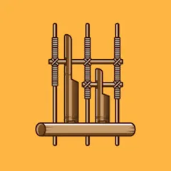 Скачать взломанную Angklung Instrument (Ангклунг инструмент)  [МОД Unlocked] - полная версия apk на Андроид