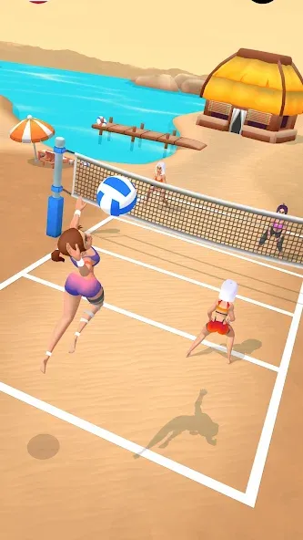 Beach Volleyball Game (Бичволлейбол игра)  [МОД Menu] Screenshot 1