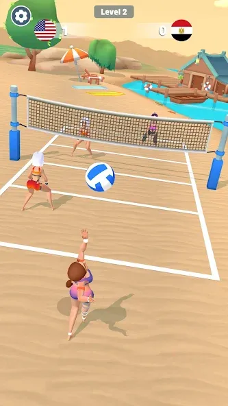 Beach Volleyball Game (Бичволлейбол игра)  [МОД Menu] Screenshot 4