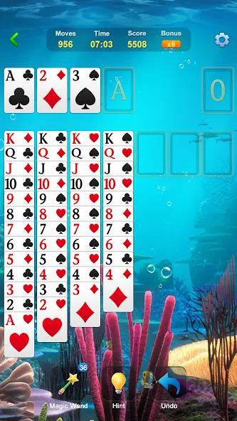 Solitaire - Classic Card Games  [МОД Бесконечные деньги] Screenshot 2