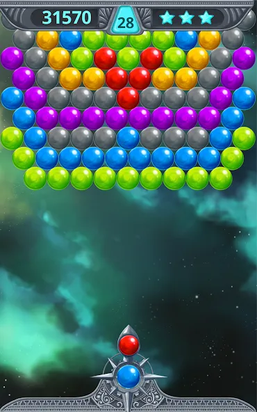 Bubble Shooter Space (Бубль шутер спейс)  [МОД Бесконечные деньги] Screenshot 5