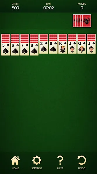 Spider Solitaire: Card Game (Спайдер Солитер)  [МОД Меню] Screenshot 1