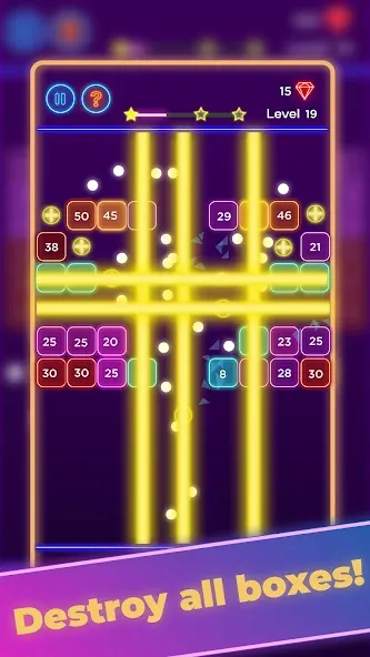 Brick Breaker - Neon Bricks  [МОД Menu] Screenshot 3