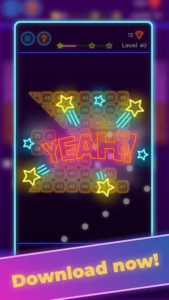 Brick Breaker - Neon Bricks  [МОД Menu] Screenshot 5