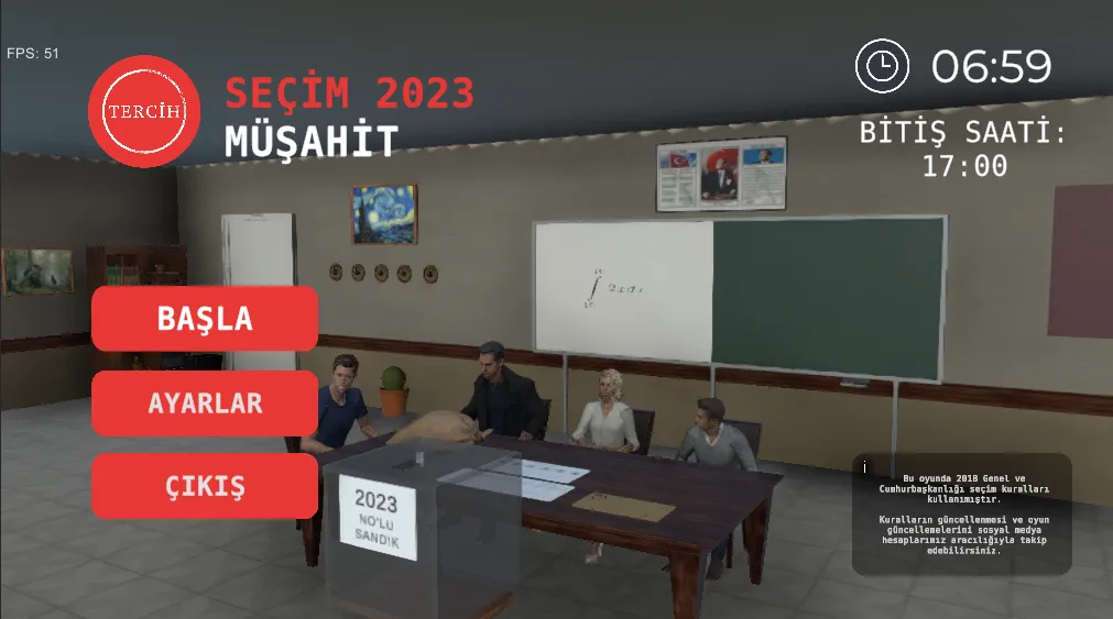 Seçim 2023 Müşahit oyunu  [МОД Много денег] Screenshot 1