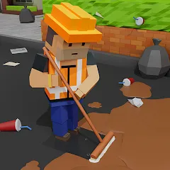 Взлом Cleaning Idle (Клининг Айдл)  [МОД Бесконечные монеты] - стабильная версия apk на Андроид