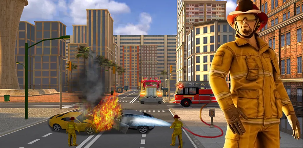 Real Firefighter 3D Simulator (Реальный Пожарник 3D Симулятор)  [МОД Много денег] Screenshot 2