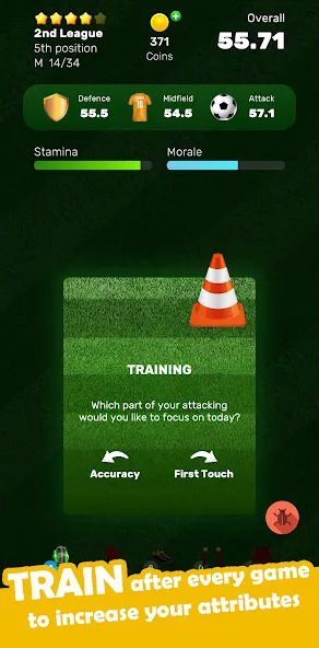 Football Career Soccer Legend  [МОД Unlimited Money] Screenshot 2