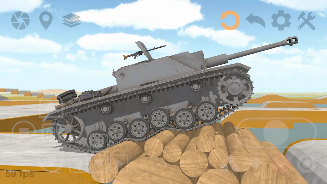 Tank Physics Mobile Vol.3  [МОД Menu] Screenshot 3