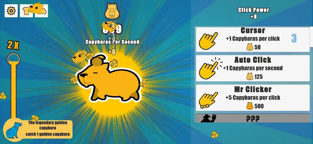 Capybara Clicker (Капибара Кликер)  [МОД Много монет] Screenshot 2