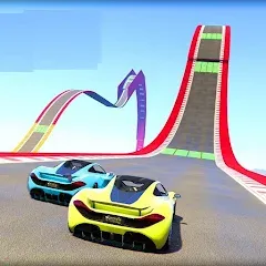 Скачать взломанную Mega Ramp Car Offline Games  [МОД Бесконечные деньги] - последняя версия apk на Андроид