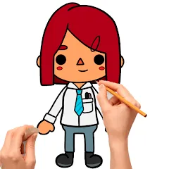 Взломанная How to draw Toca  [МОД Меню] - последняя версия apk на Андроид