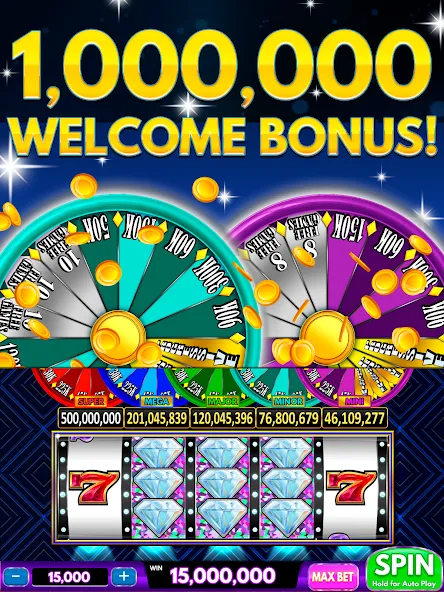 Spin Vegas Slots: Slot Games (Спин Вегас слоты)  [МОД Бесконечные деньги] Screenshot 1