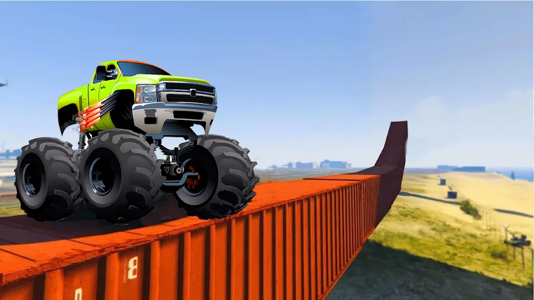 Monster Truck Car Game 3d (Монстр Трак Стант)  [МОД Много денег] Screenshot 3