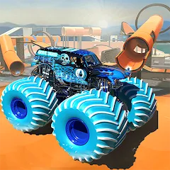 Взлом Monster Truck Car Game 3d (Монстр Трак Стант)  [МОД Много денег] - стабильная версия apk на Андроид