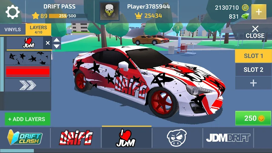 Drift Clash Online Racing (Дрифт Клаш)  [МОД Много монет] Screenshot 1