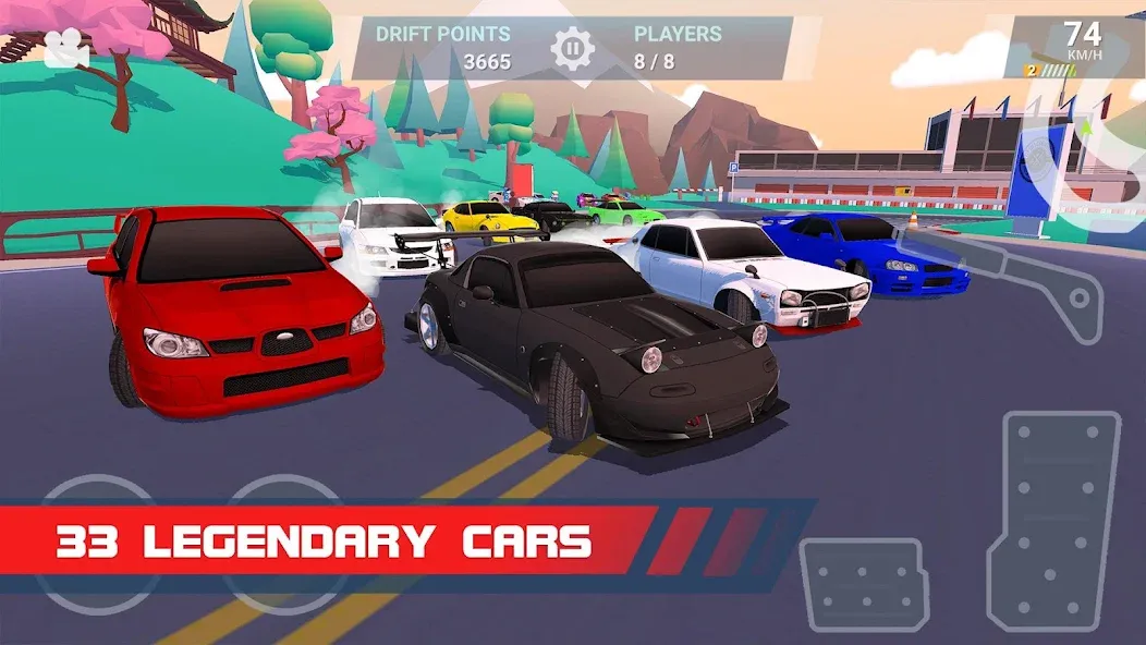 Drift Clash Online Racing (Дрифт Клаш)  [МОД Много монет] Screenshot 4