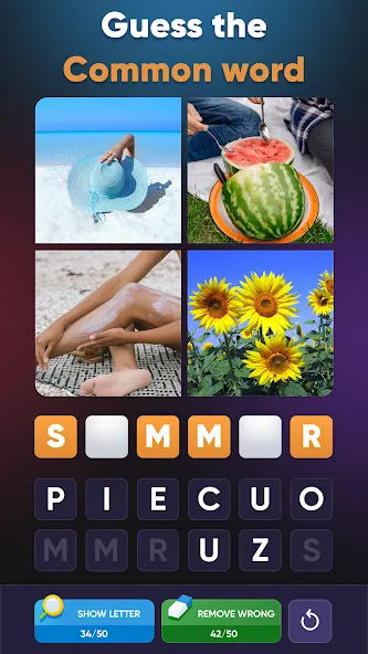 4 Pics 1 Word: Guessing Games  [МОД Unlocked] Screenshot 1