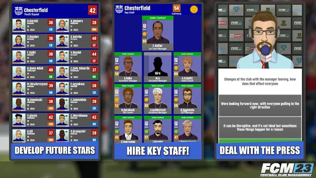 FCM23 Soccer Club Management (Футбольное клубное управление 2023)  [МОД Menu] Screenshot 4