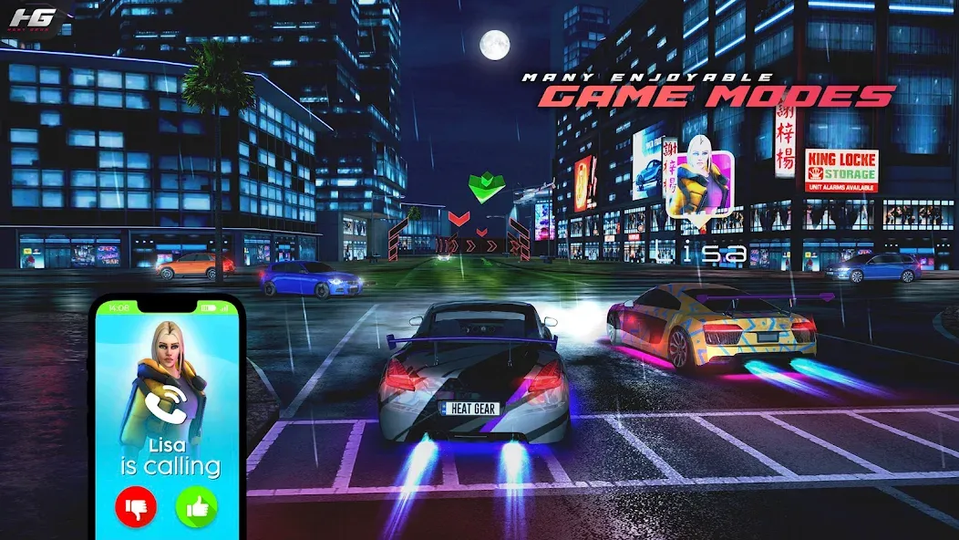 Heat Gear - Race & Drift World (Хит Гир)  [МОД Бесконечные деньги] Screenshot 2
