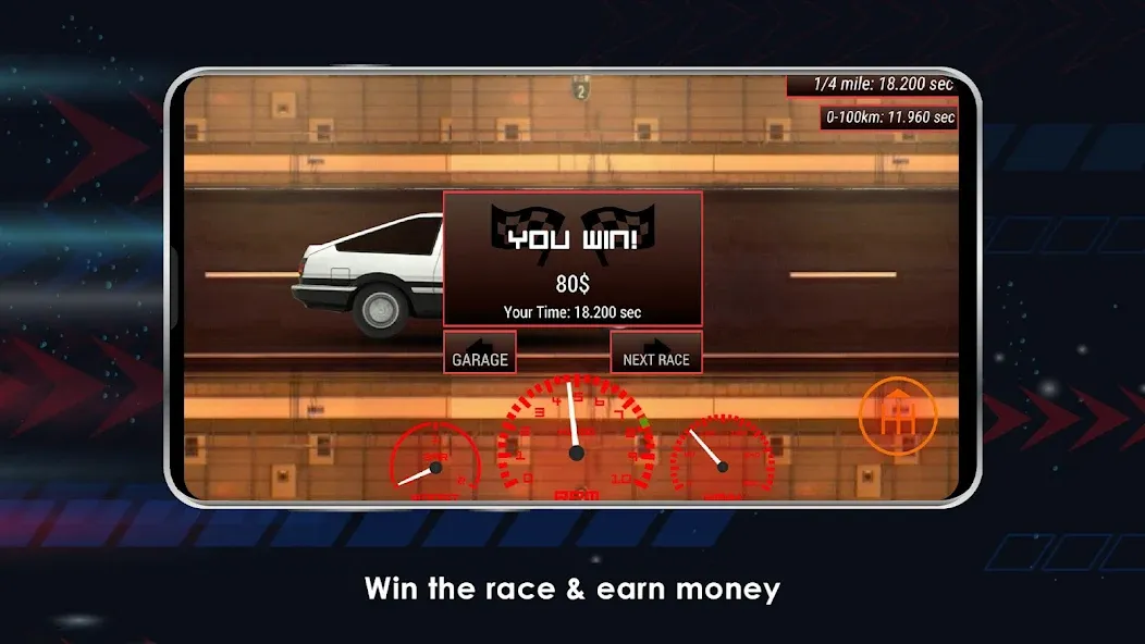 Japan Drag Racing (Драгрейсинг в Японии)  [МОД Бесконечные деньги] Screenshot 4