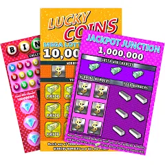 Скачать взломанную Scratch Off Lottery Casino (Скретч Офф Лотерейное Казино)  [МОД Unlimited Money] - стабильная версия apk на Андроид