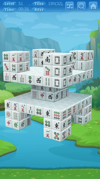 Stacker Mahjong 3D (Стаккер Маджонг 3Д)  [МОД Unlocked] Screenshot 5