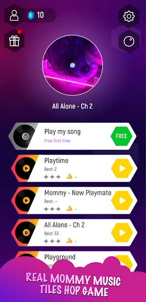 Mommy 3D Music Tiles Hop Game (Мамочка 3D Музыкальная Игра По Прогулкам Плитки)  [МОД Много монет] Screenshot 1