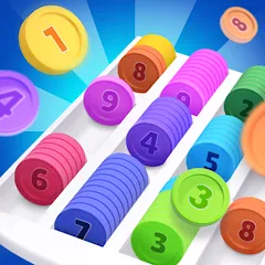 Взломанная Coin Sort (Коин сорт)  [МОД Mega Pack] - стабильная версия apk на Андроид