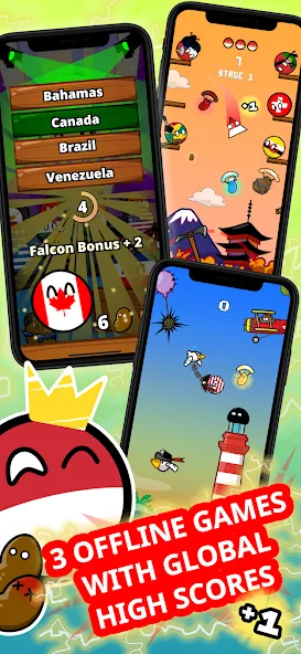 Countryball Potato Mayhem (Кантрибол Потето Мейхем)  [МОД Menu] Screenshot 2