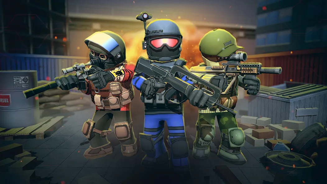 KUBOOM 3D: FPS Shooting Games  [МОД Много монет] Screenshot 2