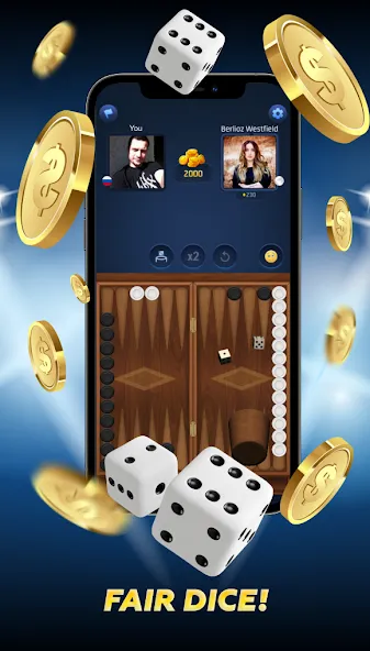 PPNards: Backgammon board game (ППНардс)  [МОД Бесконечные деньги] Screenshot 2