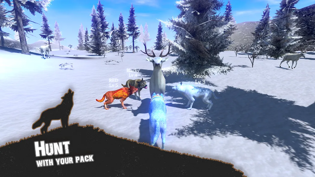 Wolf Simulator - Animal Games  [МОД Все открыто] Screenshot 1