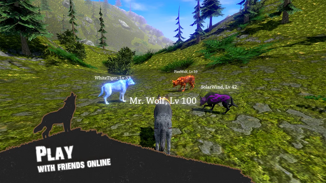 Wolf Simulator - Animal Games  [МОД Все открыто] Screenshot 3