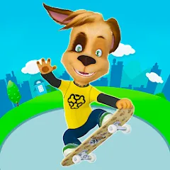 Скачать взлом Pooches: Skateboard  [МОД Unlocked] - полная версия apk на Андроид