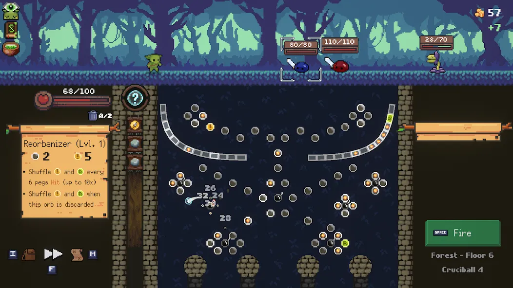 Peglin - A Pachinko Roguelike (Пеглин)  [МОД Много денег] Screenshot 1